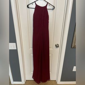 Azazie ginger allure bridesmaid dress burgundy